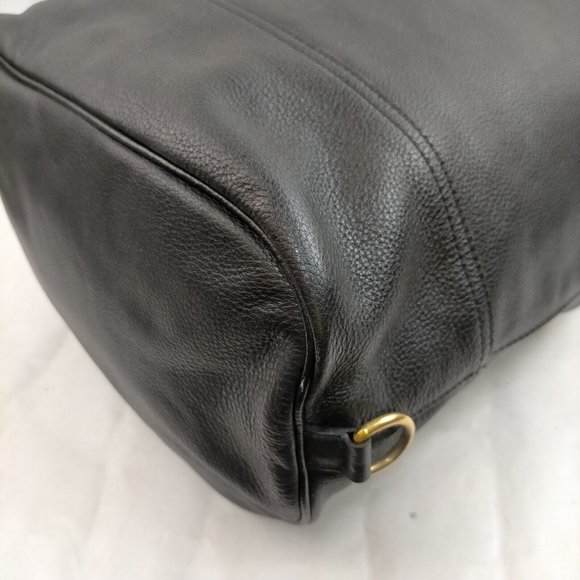Long Champ Shoulder Bag Black Leather 1009717 - Picture 5 of 9